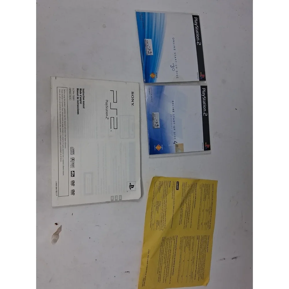Playstation 2 Instruction Manual SCPH-75001 +start Up/Compatible Product List I